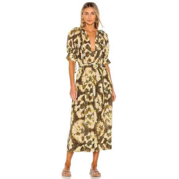 Ulla Johnson Selena Cover Up Dress Olive Midi - Picture 1 of 10